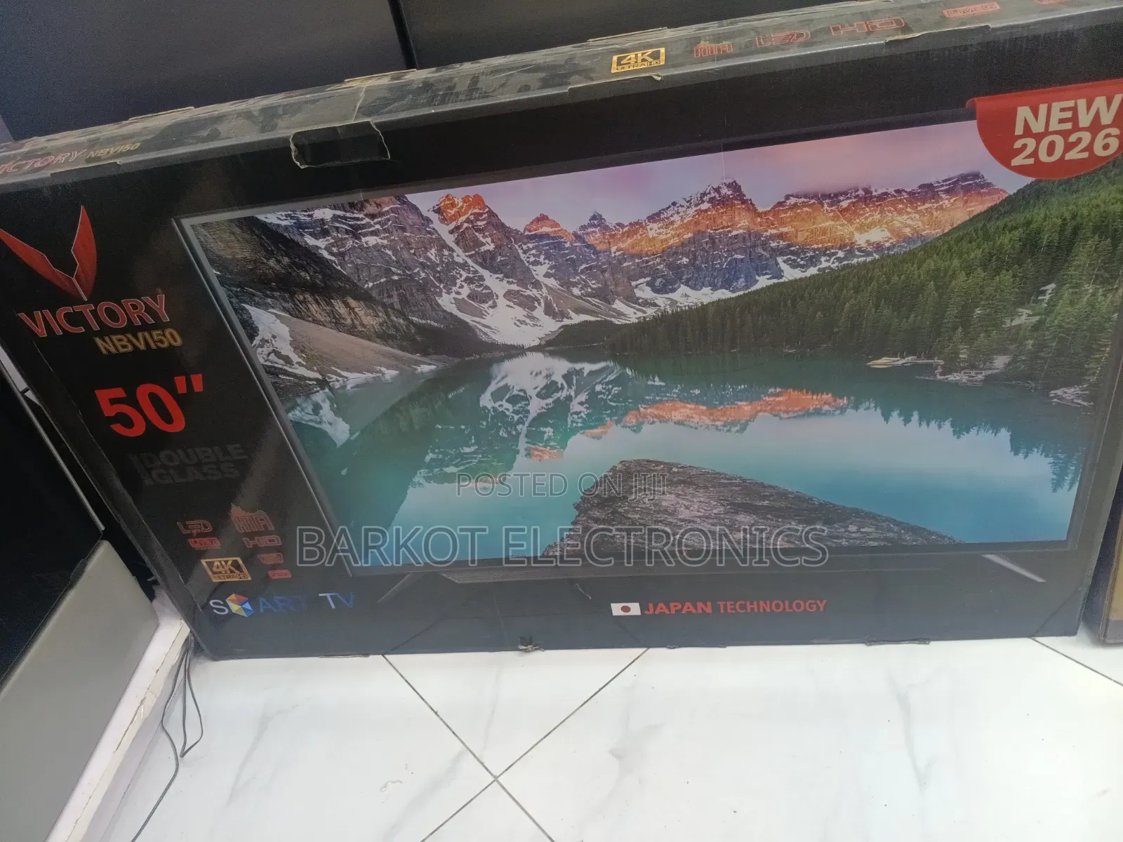Victory Smart TV 50 Inch Doubel Gelass 2026 Adis Model Hifi Speaker