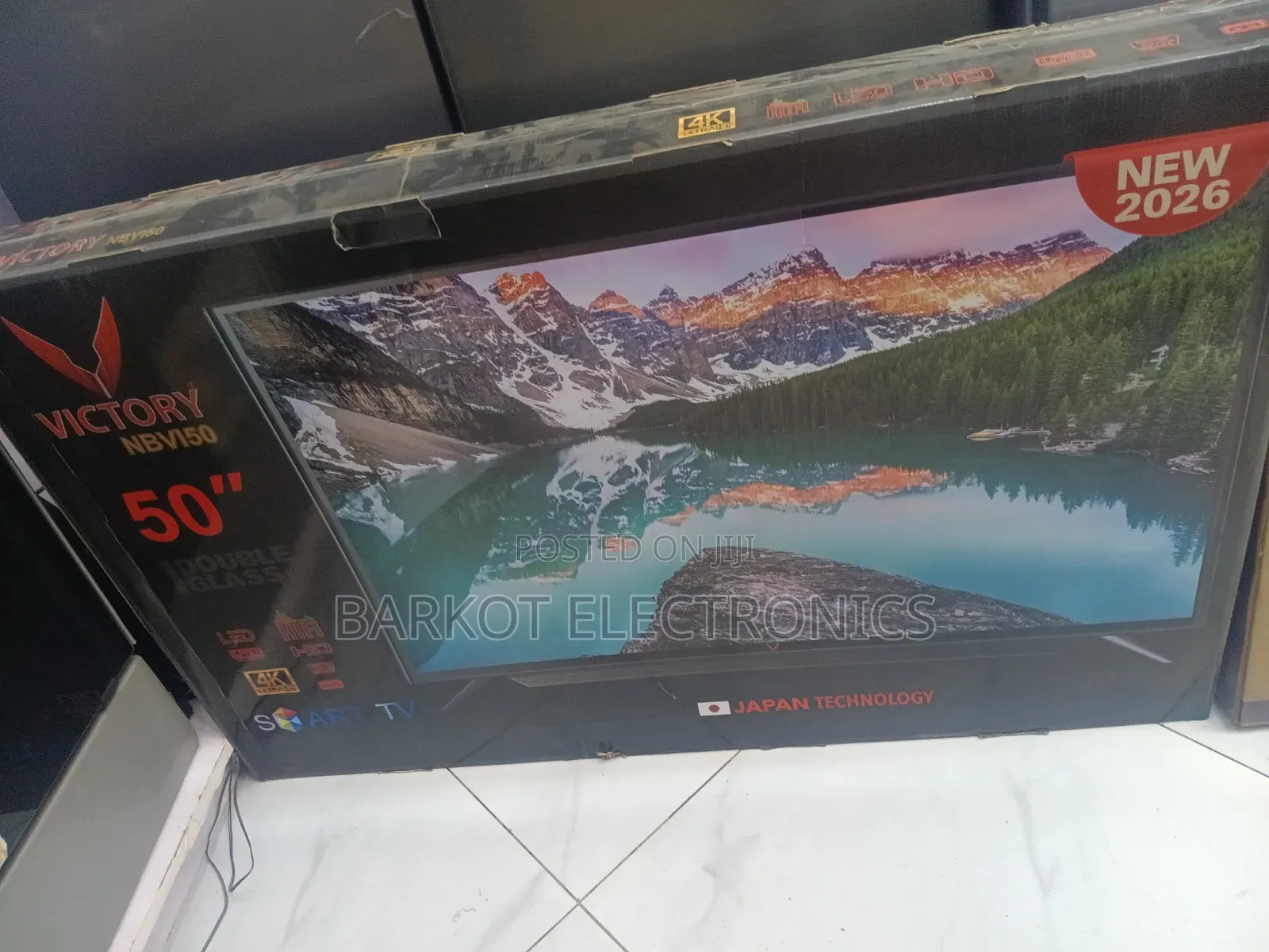 Victory Smart TV 50 Inch Doubel Gelass 2026 Adis Model Hifi Speaker