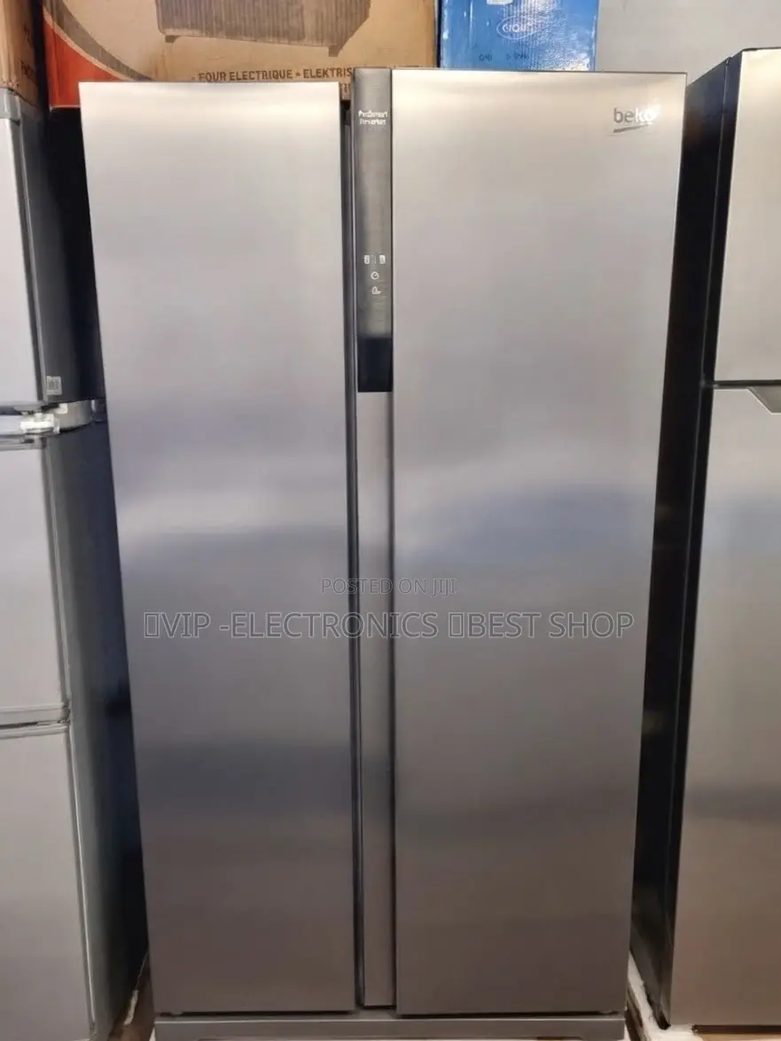 Beko Refrigerator Side by Side 255 Double Door– Stainless Steel Finish