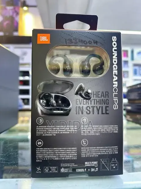 JBL Soundgear Clips – Open-Ear Wireless Earbuds