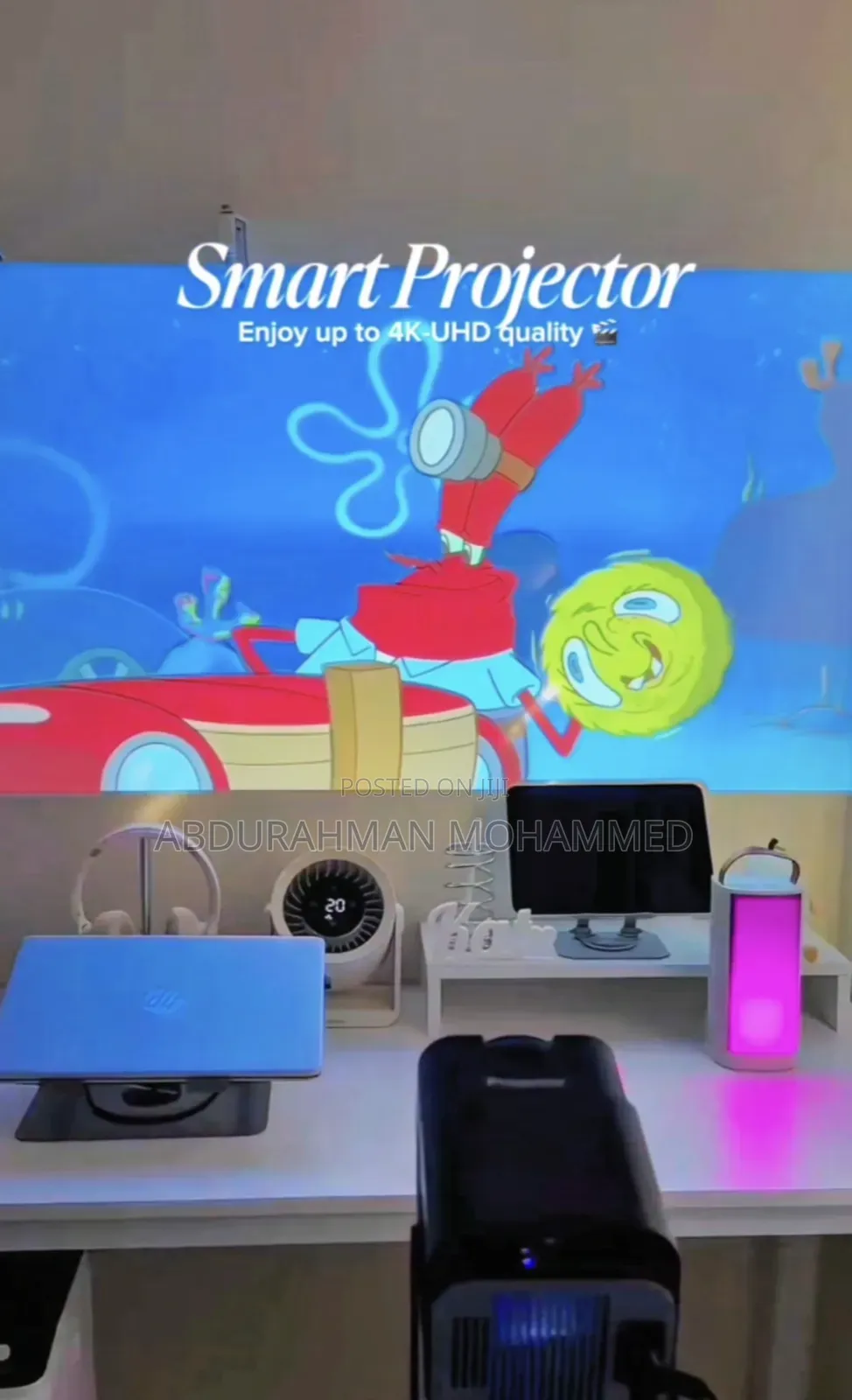 HY320 Ultra Smart Projector 720P | Bluetooth|USB|DSTV|Smart Mirror