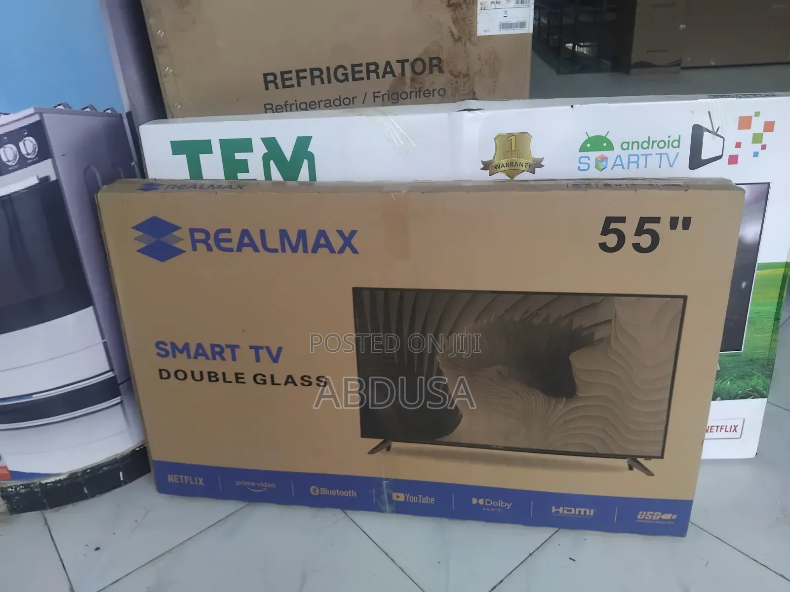 በብዙዎቻችሁ ተወዳጅነትን ያገኙት የREAlMAx ELECTRONICS SMART TVዎች አሁን ደሞ በ 55 Inch