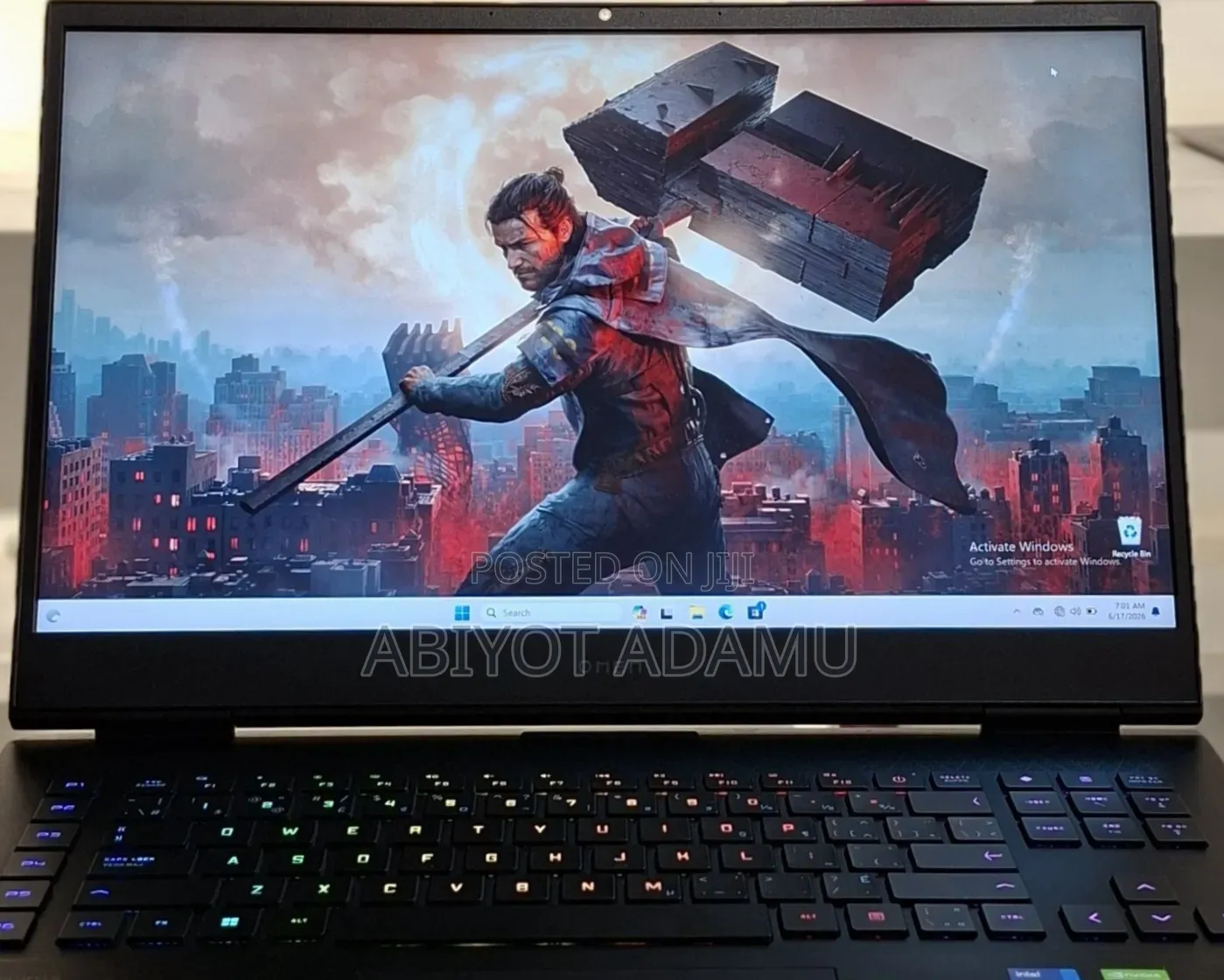 New Laptop HP Omen 17 16GB Intel Core i7 SSD 1T