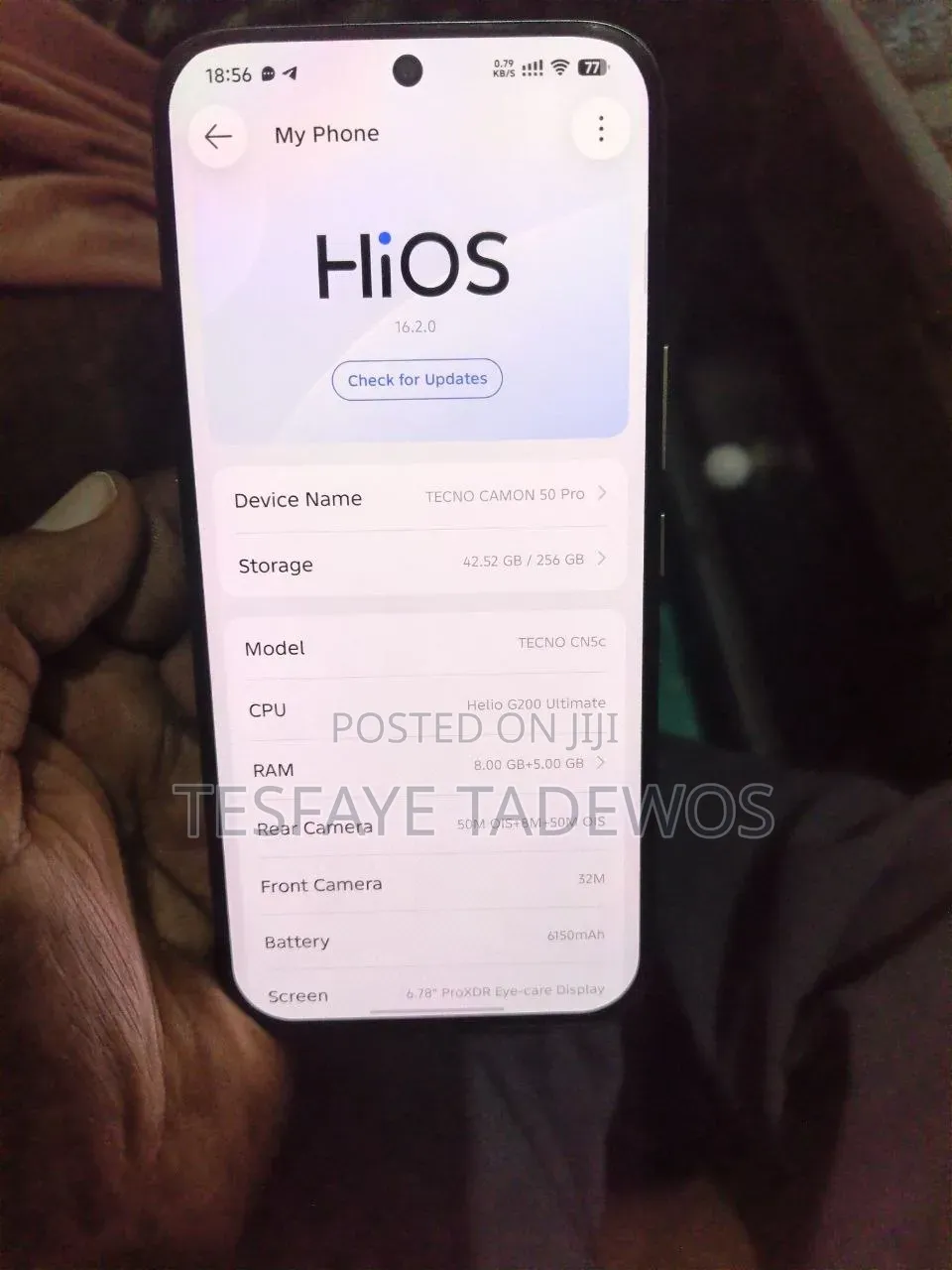 New Tecno Camon 50 Pro 256 GB Silver