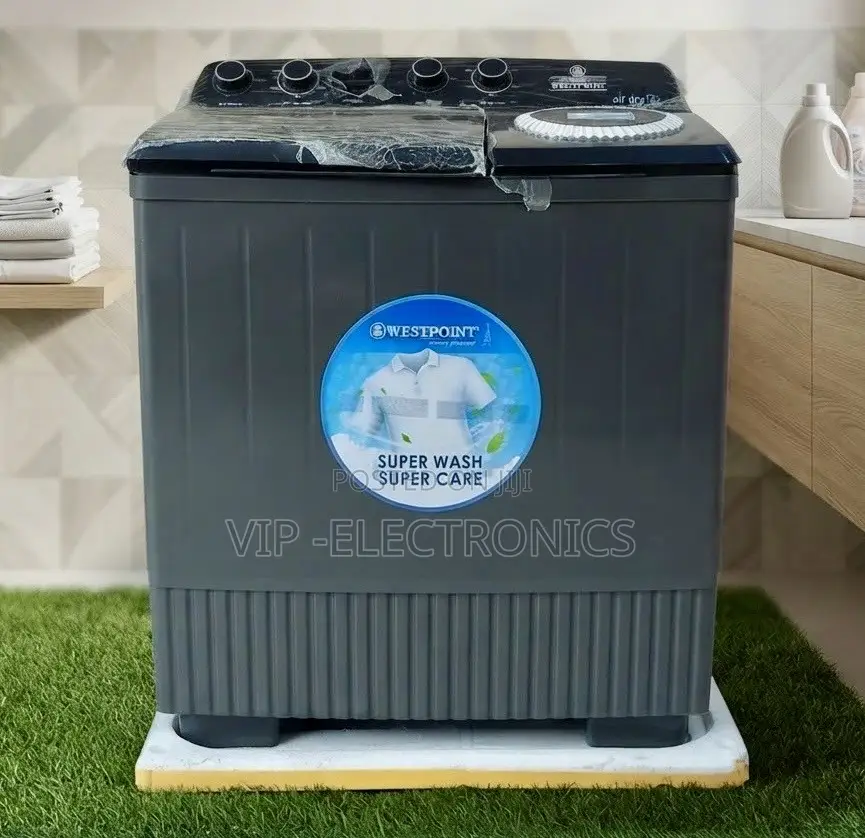 Westpoint Washing Machine 12kg Twin Tub Semi-Automatic– Dark Grey