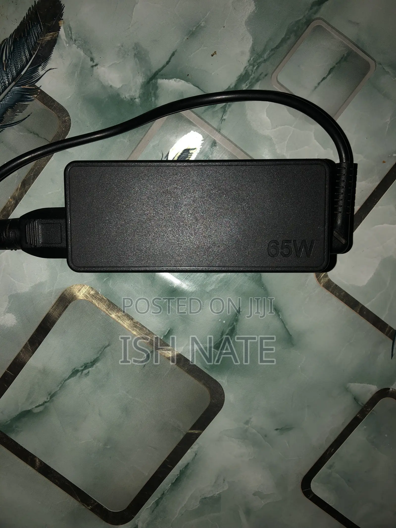 Lenovo 65W Slim Tip Laptop Charger AC Adapter (20V 3.25A Square Pin) )