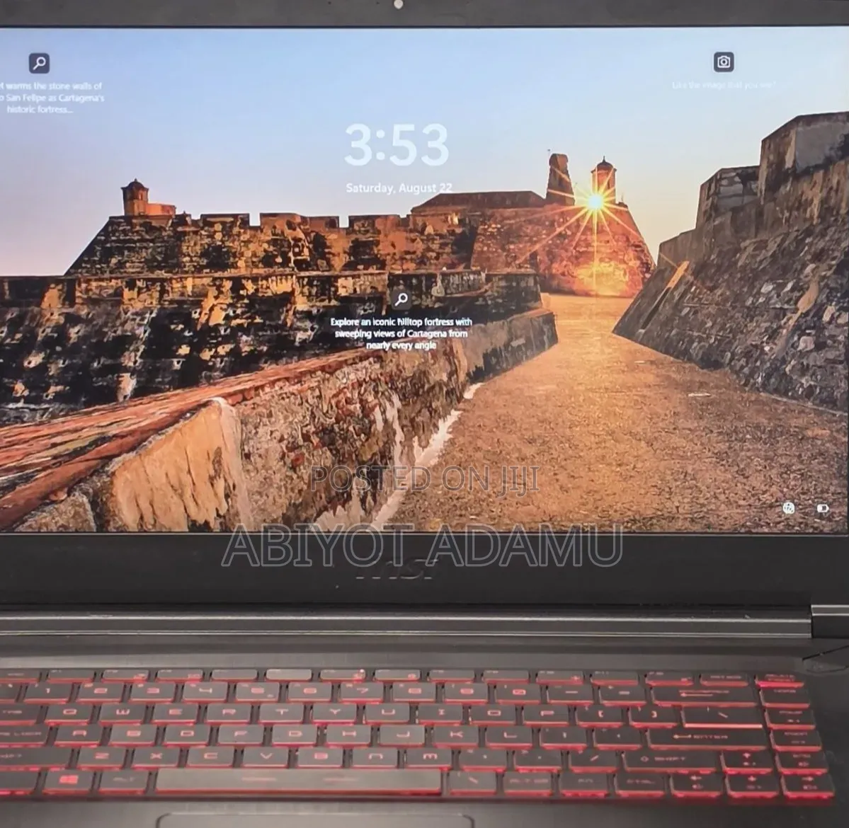 New Laptop MSI GF63 16GB Intel SSD 512GB