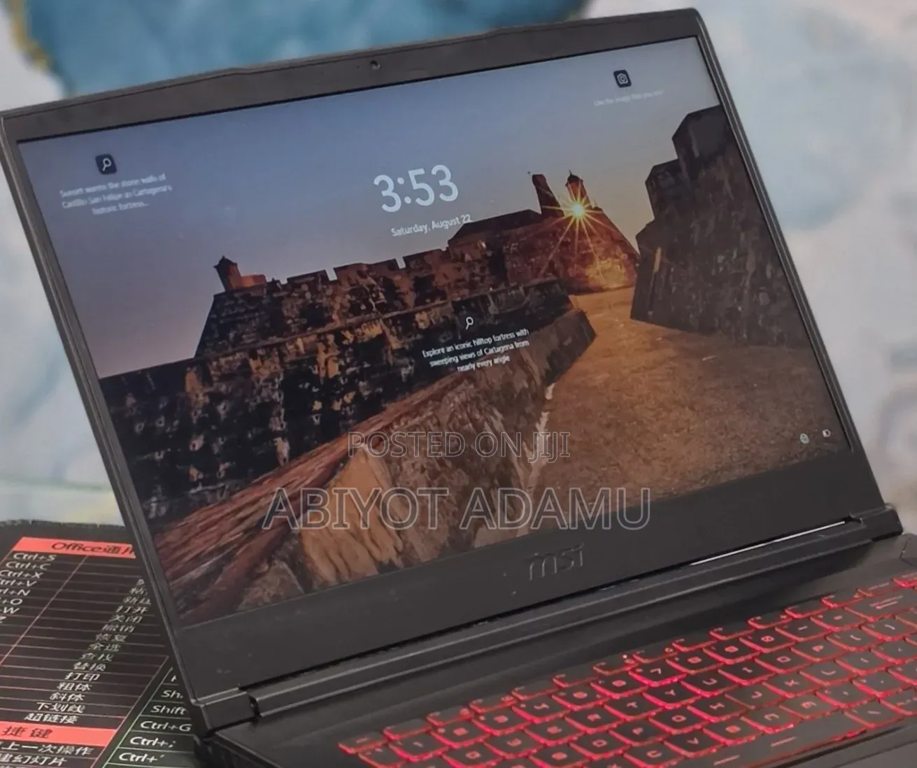 New Laptop MSI GF63 16GB Intel SSD 512GB