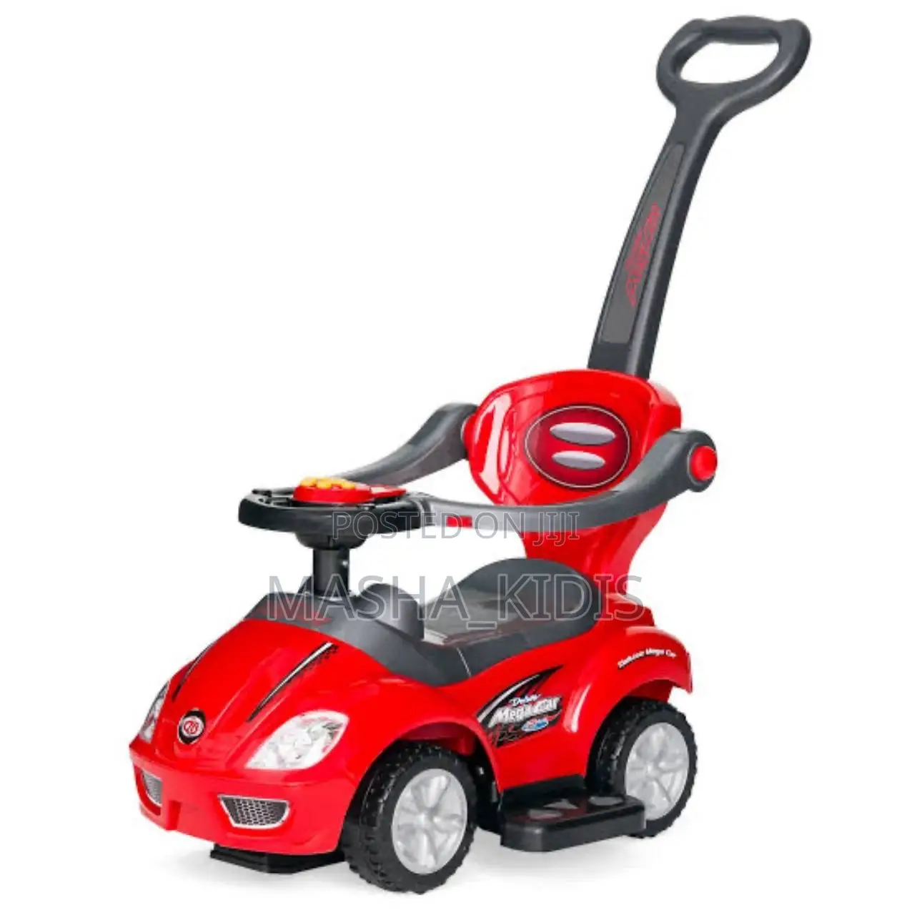 Mega Car 3-in-1, a Versatile Red Toddler Toy
