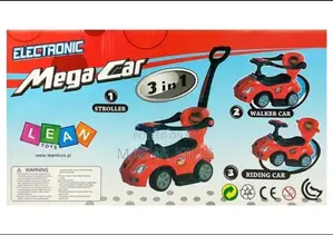 Mega Car 3-in-1, a Versatile Red Toddler Toy