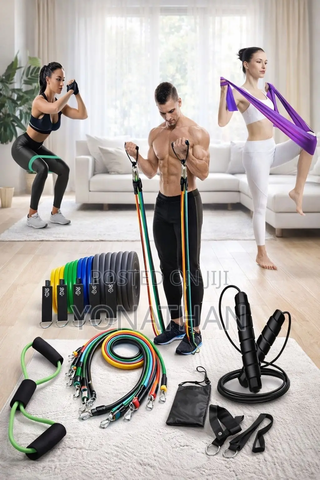 Power Resistance Band Workout Set