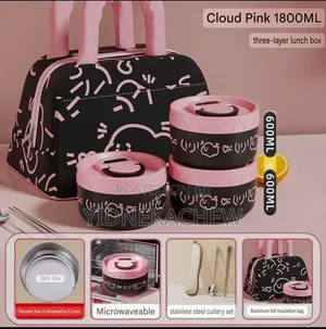 Lunch Box With Cloud Pink Colour