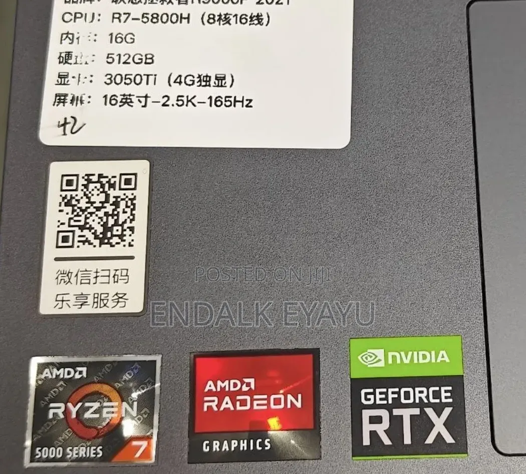 New Laptop Lenovo Legion 5 16GB AMD Ryzen 7 SSD 512GB