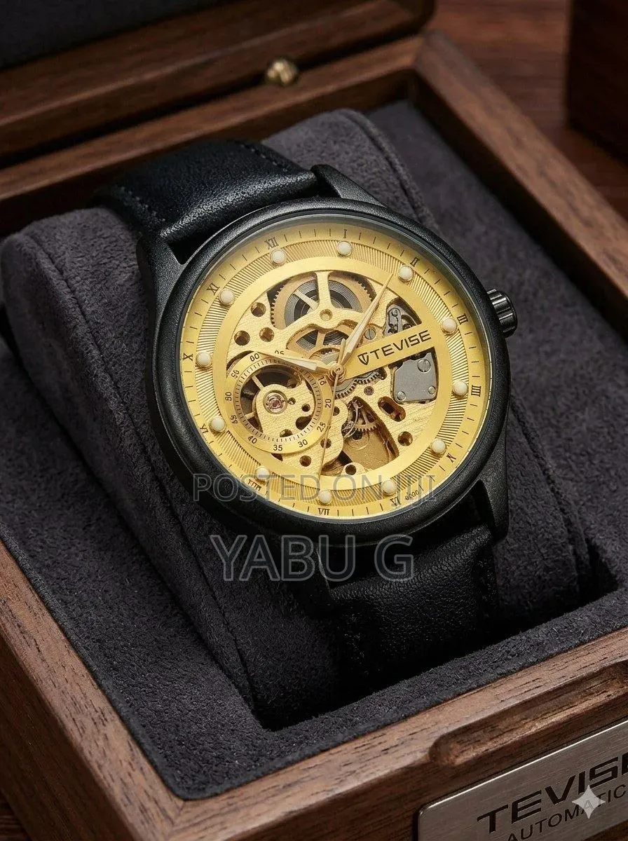 Tevise Men Mechanical Analog and Digital Watch