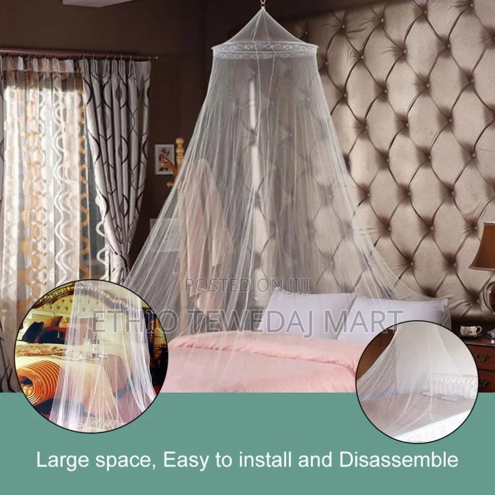 Mosquito Net for Bed አጎበር የወባ ትንኝ መከላከያ አላጋ ላይ የሚገጠም