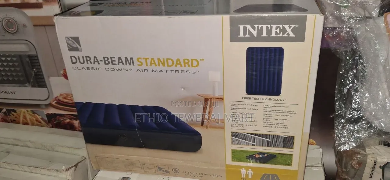 Dura-Beam Standard Downy Air Mattress
በአየር የሚሞላው ፍራሽ