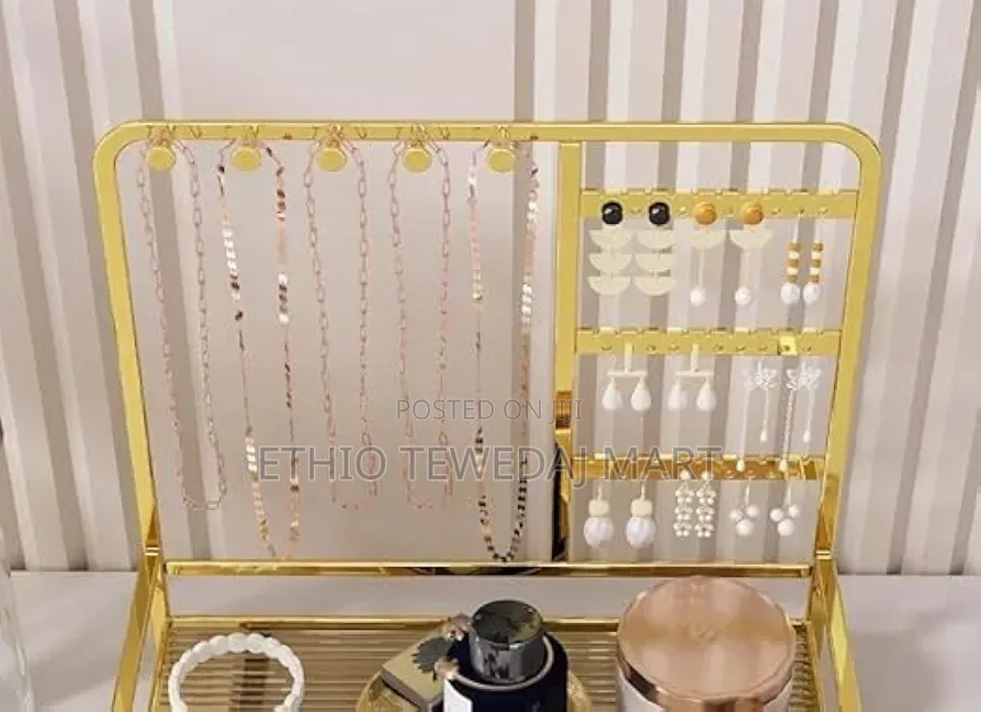 Jewelry Rack Organizer የጌጣጌጥ ማስቀመጫ የመዋቢያ እቃችን ማስቀመጫ