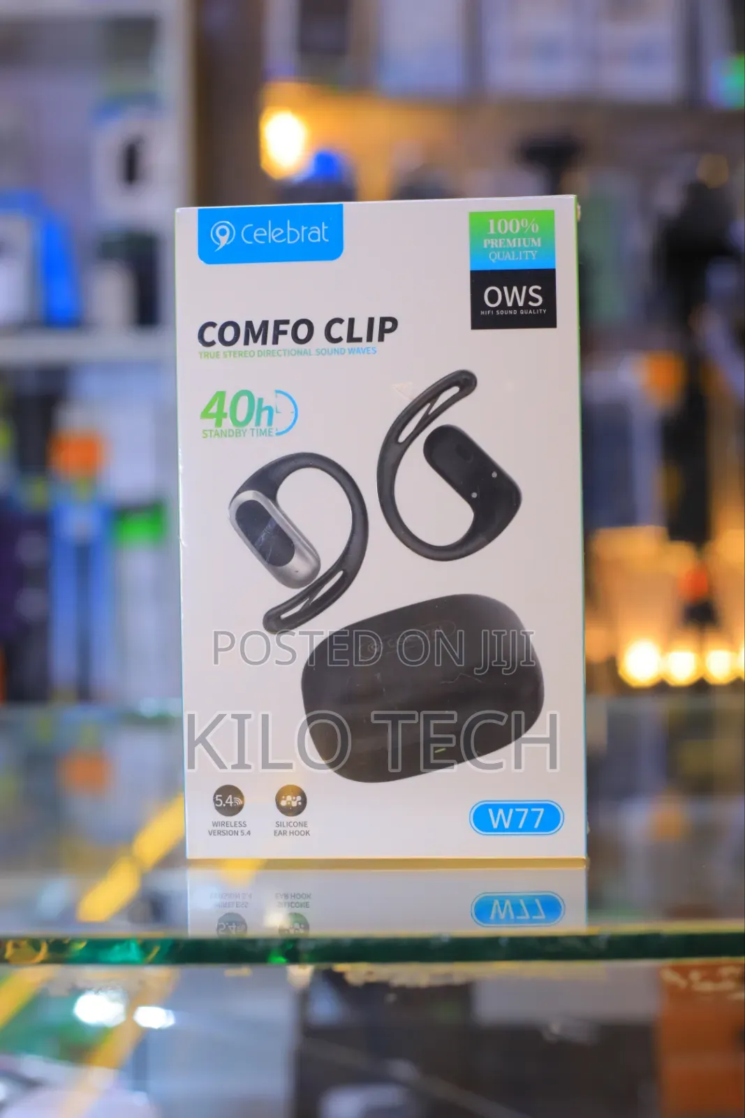 Celebrat Comfo Clip W77 (Open Wireless Stereo) Bluetooth Earphones