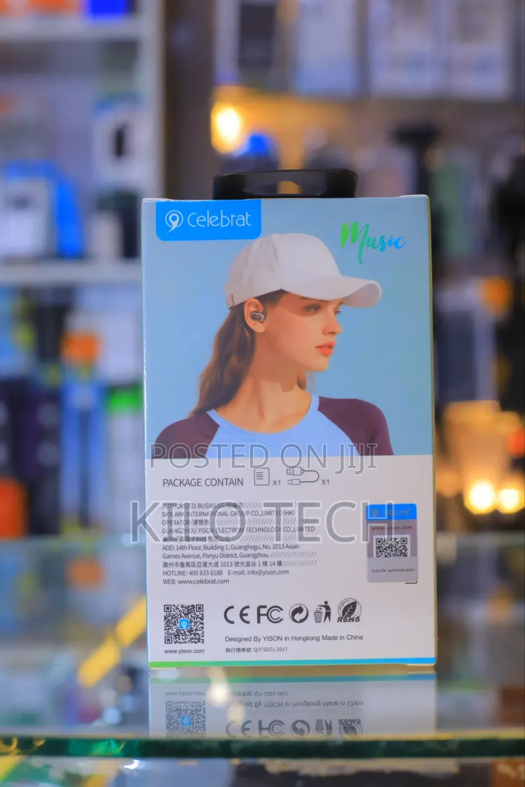 Celebrat Comfo Clip W77 (Open Wireless Stereo) Bluetooth Earphones