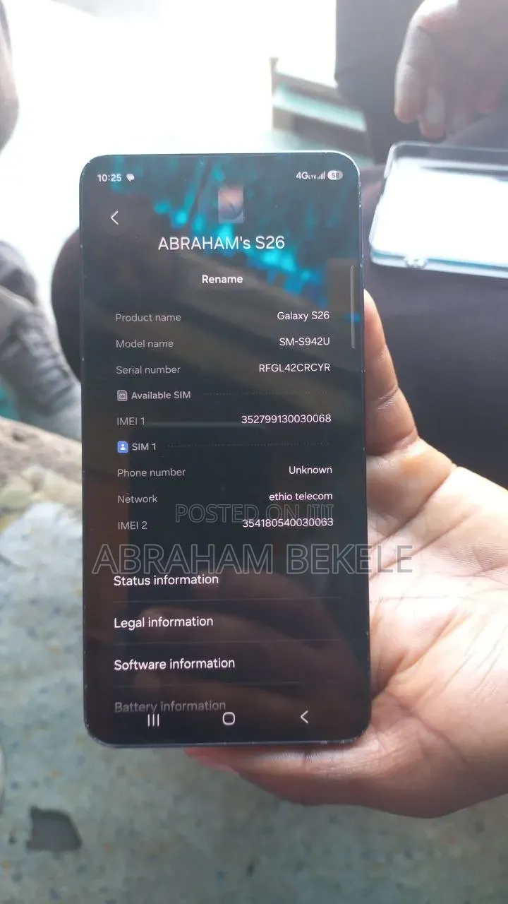 Samsung Galaxy s26 256 GB Black
