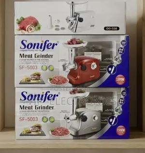 Sonifer Meat Grinder. Powered by a Strong 1500W Motor