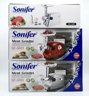 Sonifer Meat Grinder. Powered by a Strong 1500W Motor