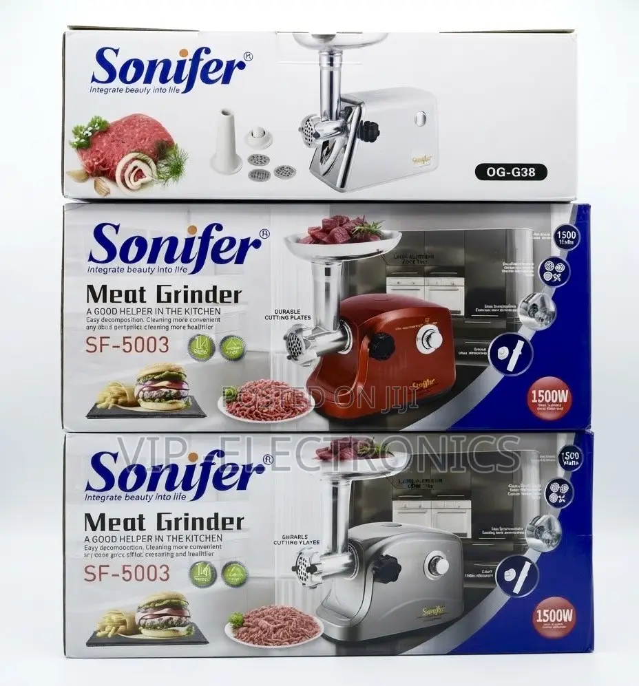 Sonifer Meat Grinder. Powered by a Strong 1500W Motor