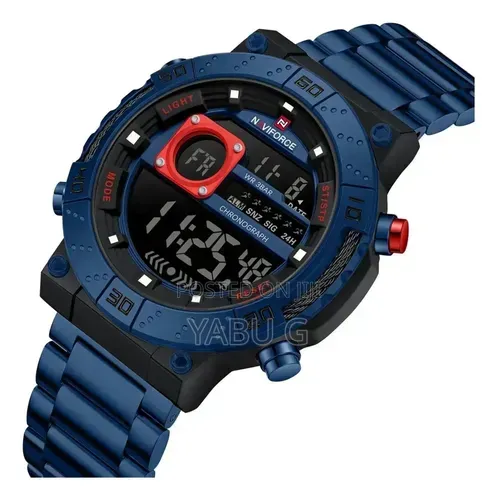 Naviforce
Men Watch Stainless Steel 46mm Silver Blue