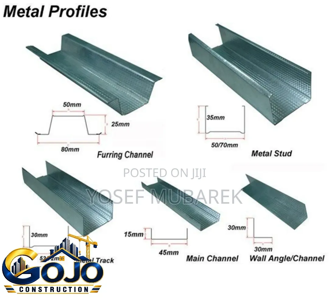 C Channel,L Channel,Omega, Stud Track – ለCeiling Partition ሙሉ መፍትሄ