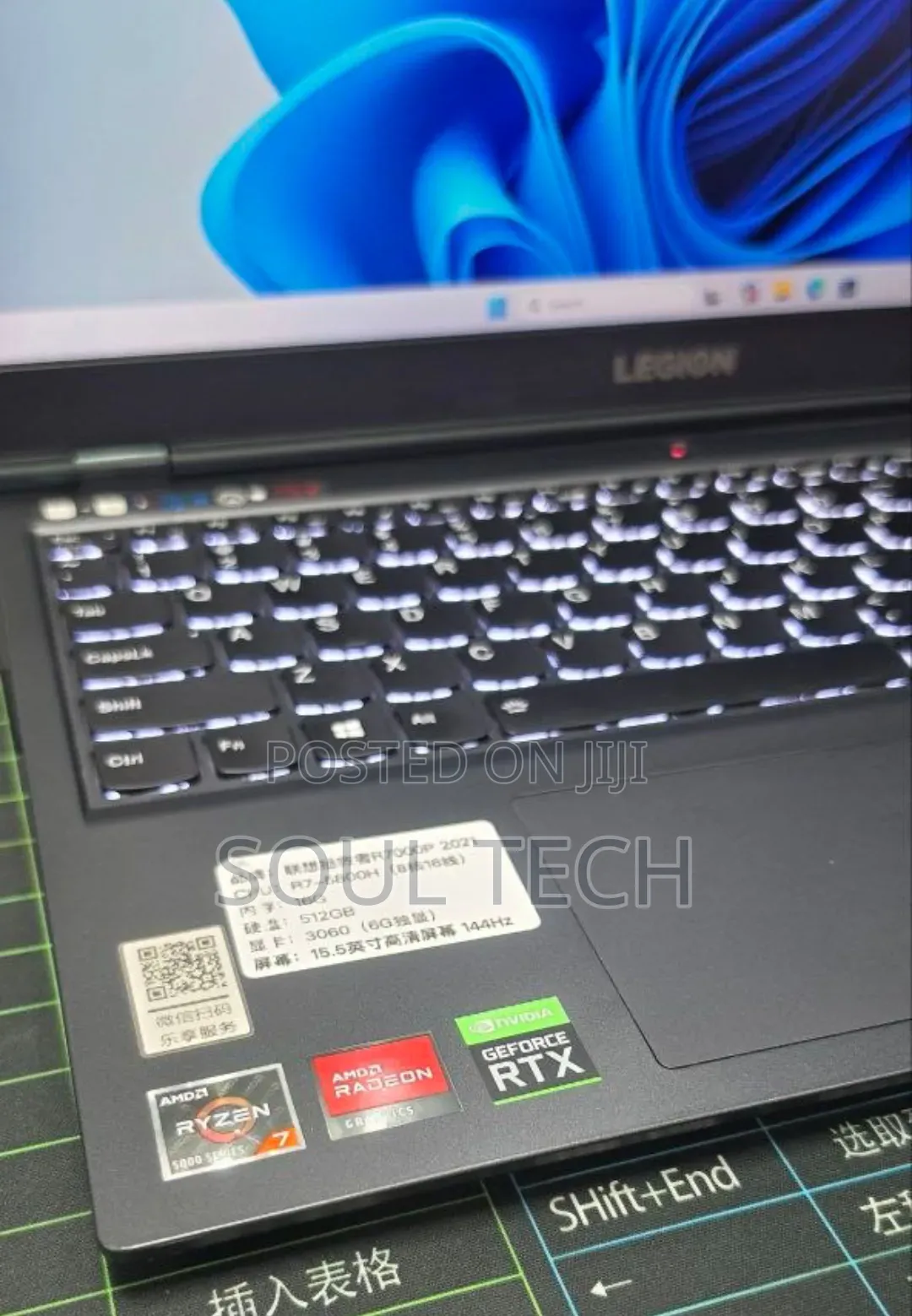 New Laptop Lenovo Legion 5i 16GB AMD Ryzen 7 SSD 512GB
