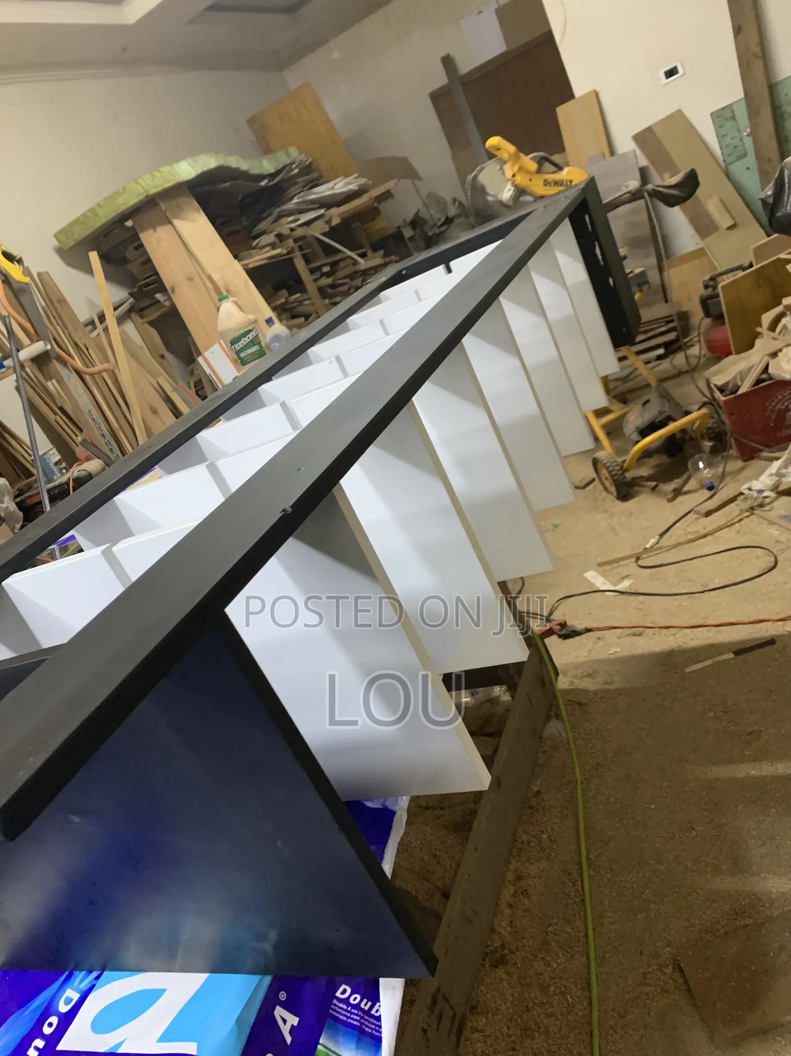 Custom Floating Shoe Rack Display Unit
