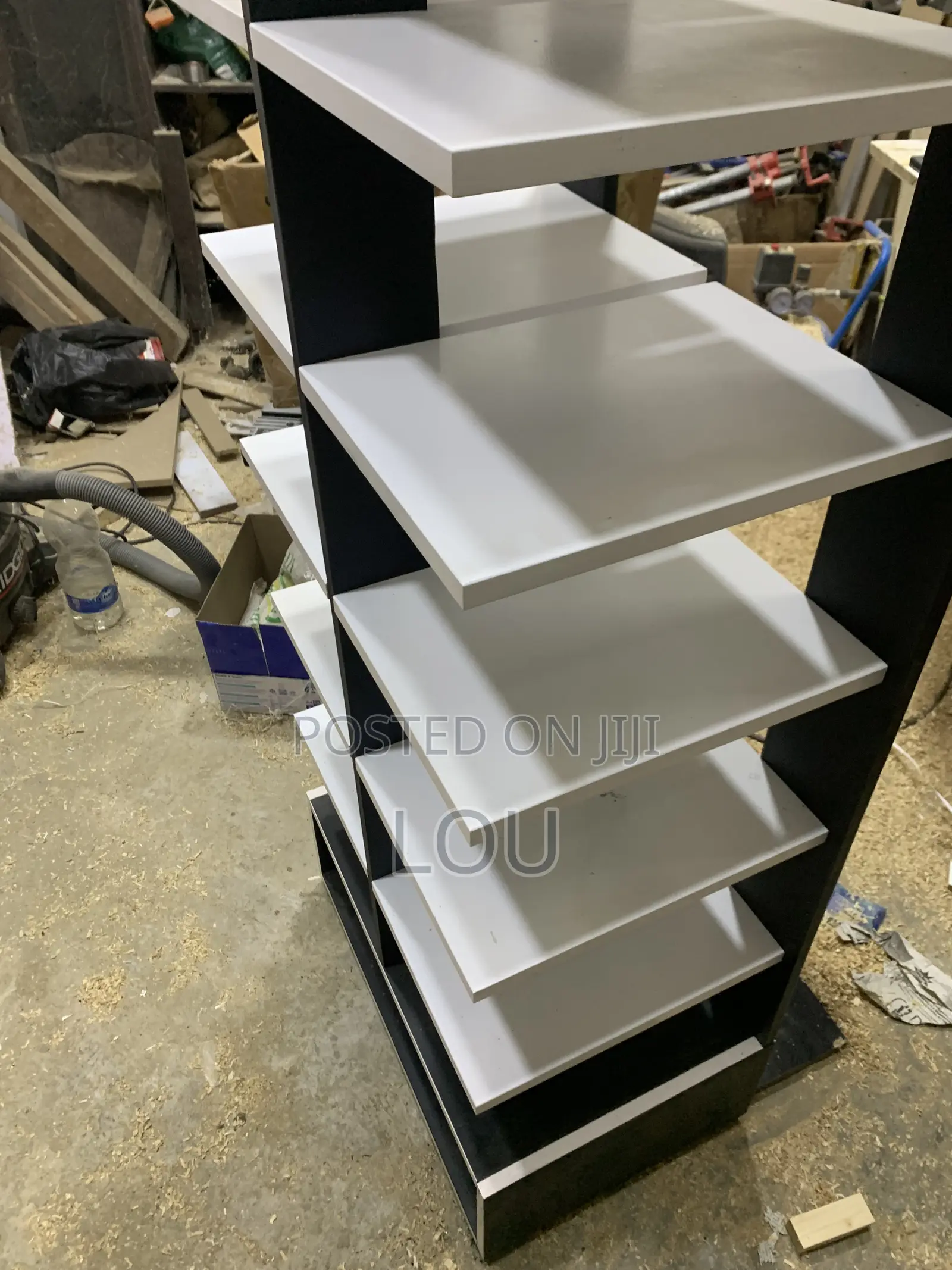 Custom Floating Shoe Rack Display Unit