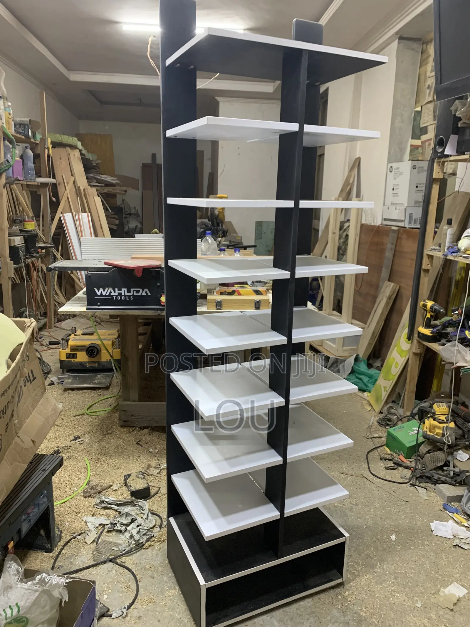 Custom Floating Shoe Rack Display Unit