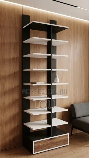 Custom Floating Shoe Rack Display Unit
