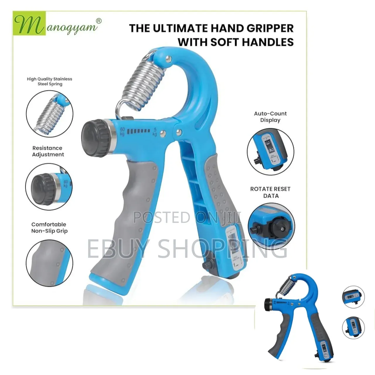 Adjustable Hand Gripper Adapts to Your Strength.