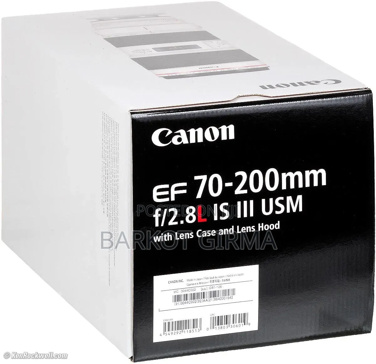 Canon EF 70-200mm F/2.8l IS III USM TelephotoLens (Mark III) Brand New