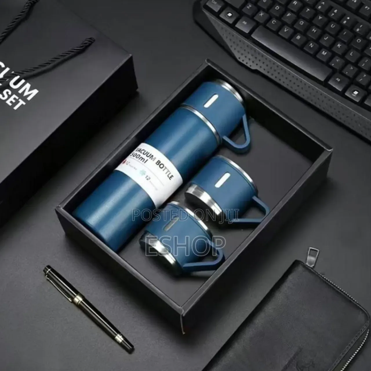 Keeps Beverages Hot or Cold, and the Two Cups Double as Lids.