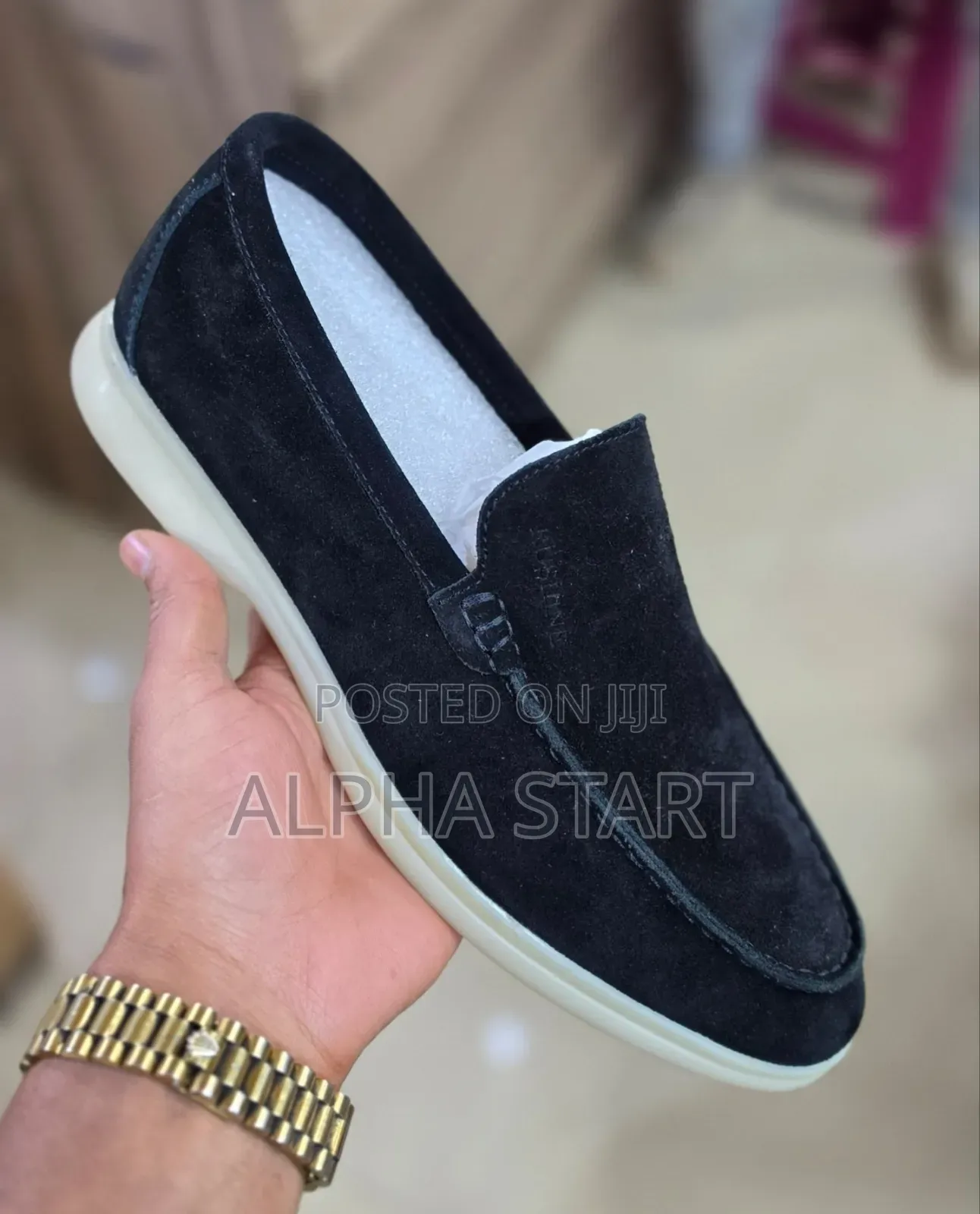 Rushine High Master Quality Golden Black /Cream Color for Man's