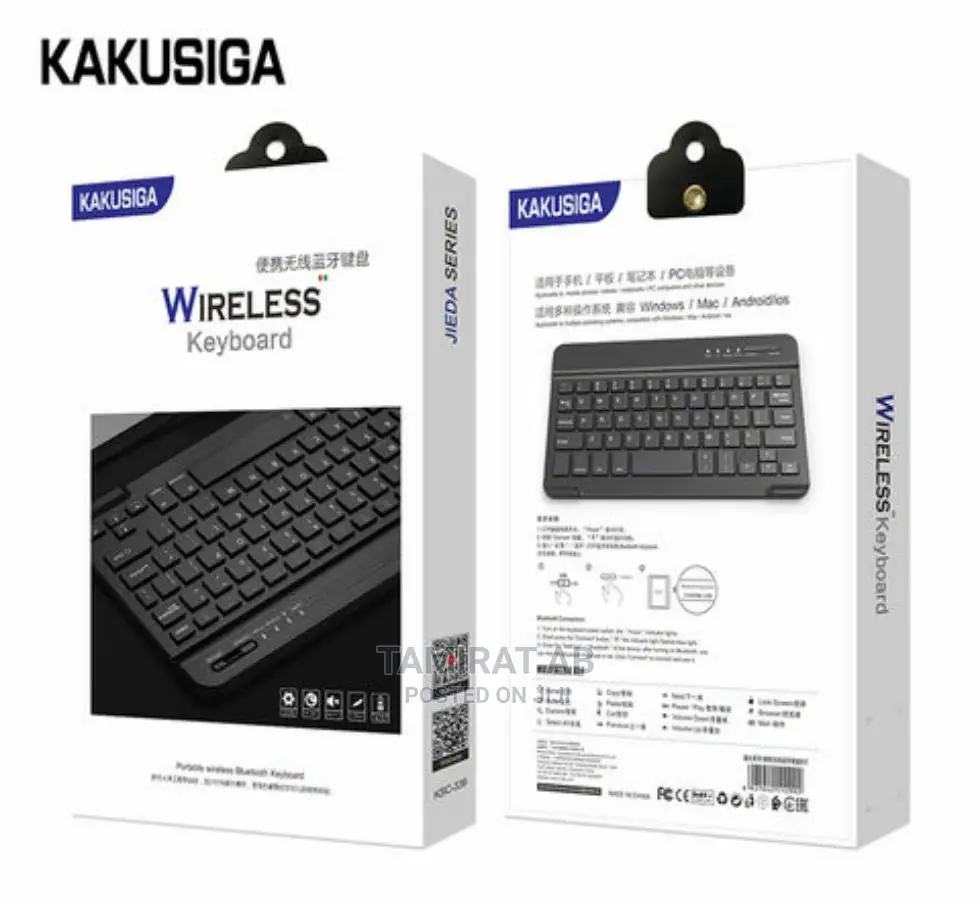 KAKUSIGA Slim_thin Portable Wireless Keyboard