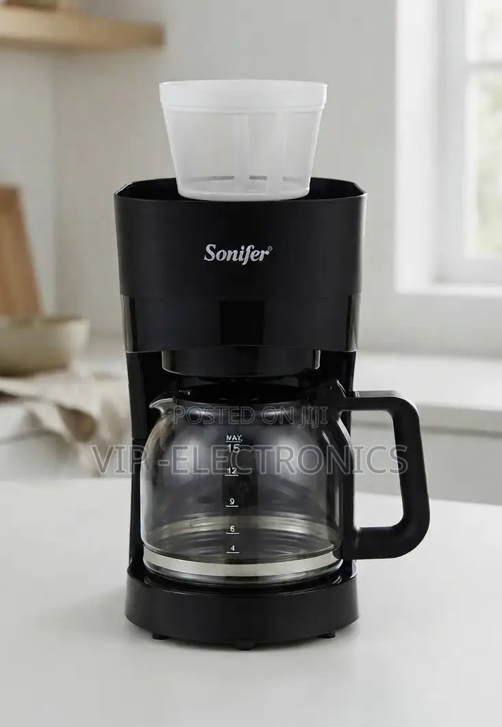 Sonifer Coffee Maker 1.8L 1000W – 15-Cup Drip Coffee Maker