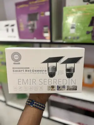 Smart Net Camera 4G SIM Card Dual Lens With Battery Solar Panel