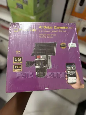 Honton Ultra HD WiFi Ai Solar Camera 3 in 1 (10x Zoom)