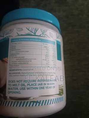 Coconut Food and Hair Oil