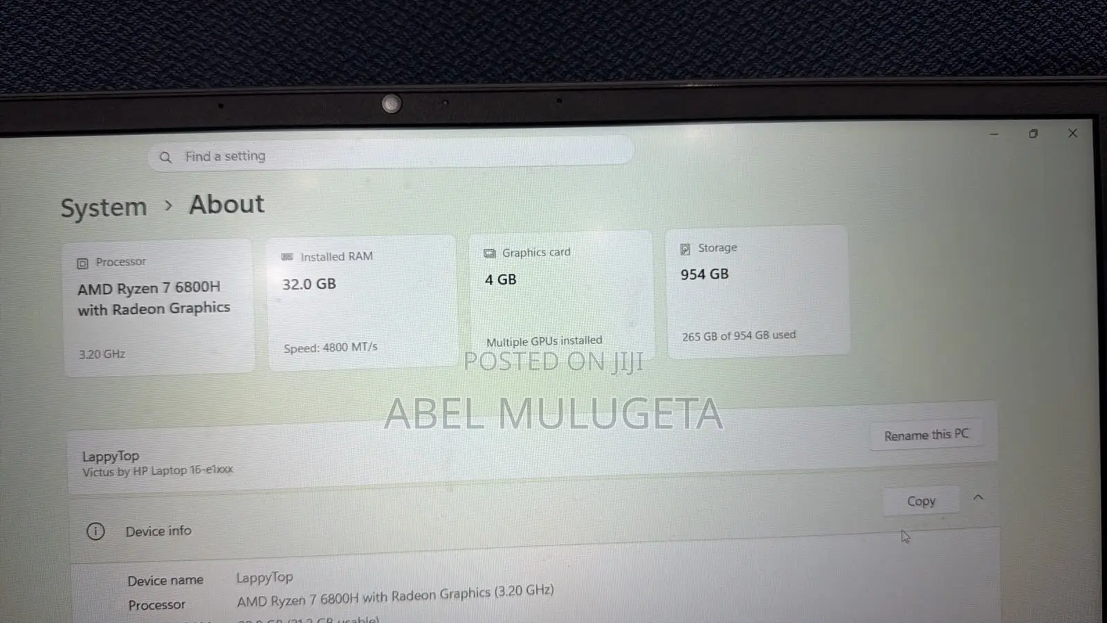New Laptop 32GB Intel Core i7 SSD 1T