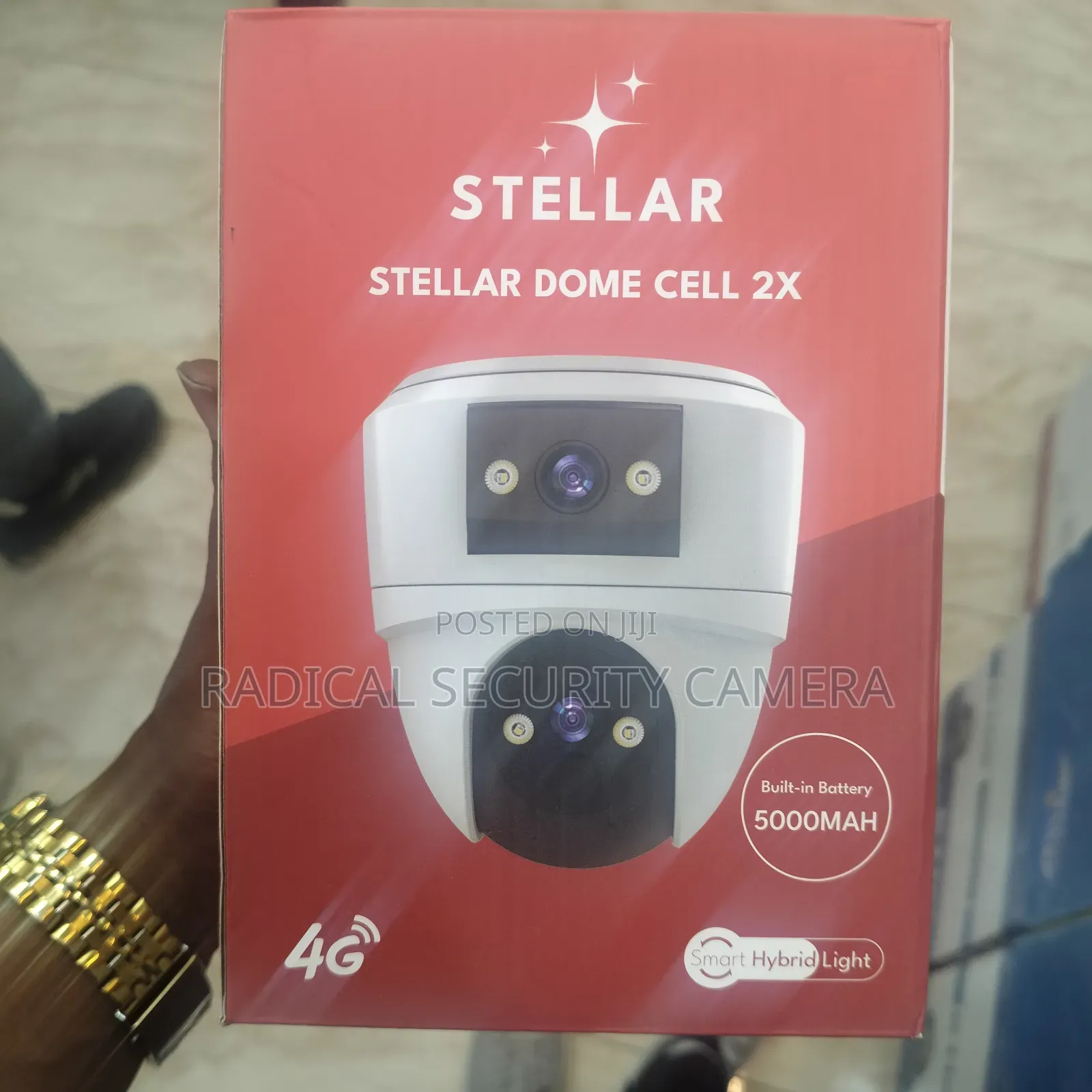 4G SIM Card Dual Lens Security Camera 360° PTZ Camera 5000mAh Battery