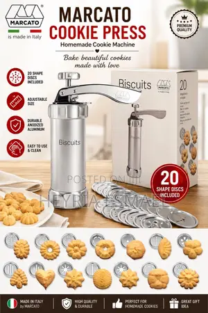 Marcato Cookie Press, Homemade Cookie Machine