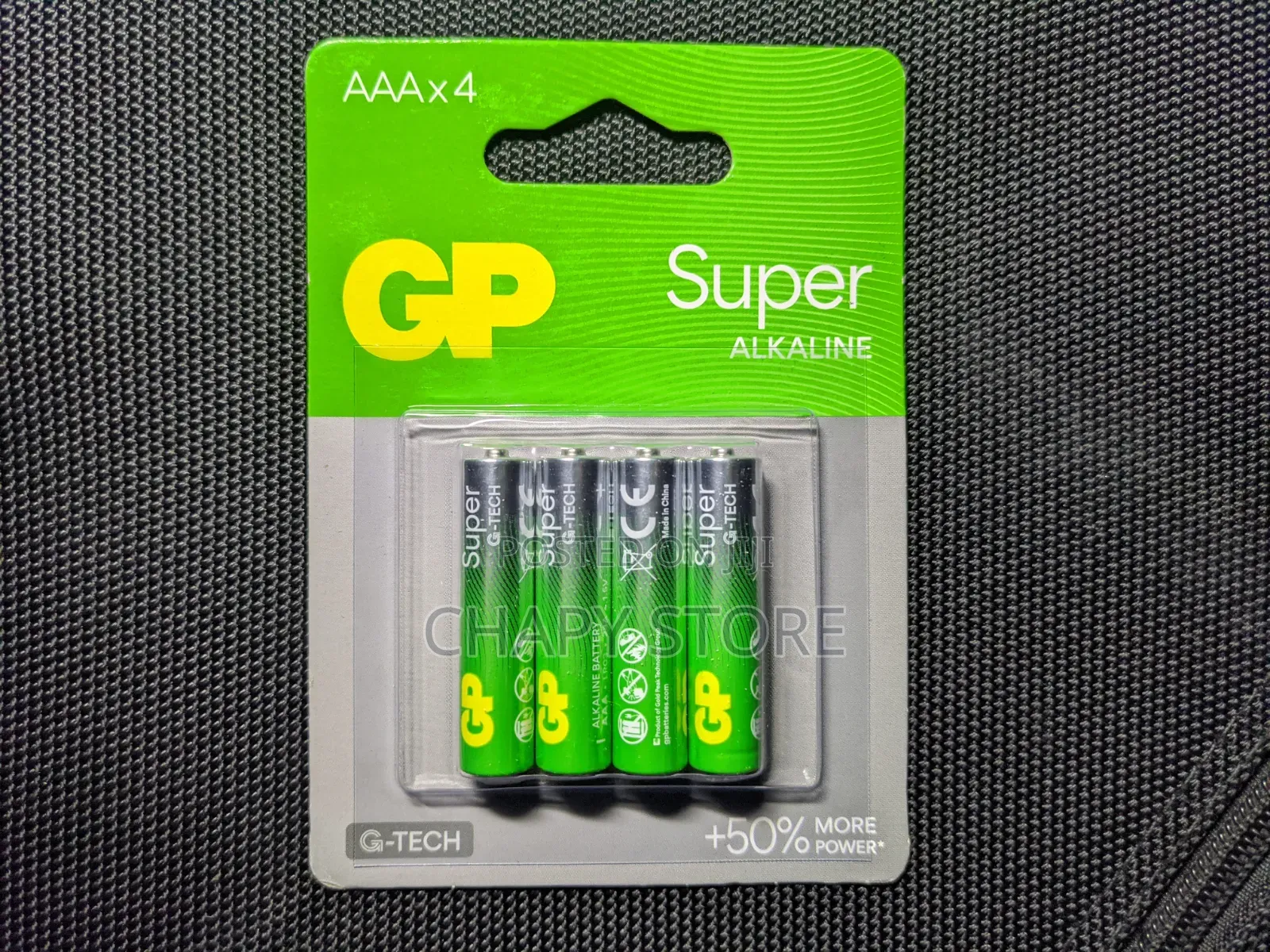 Gp Alkaline Battery AAA X4 (Silver )