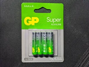 Gp Alkaline Battery AAA X4 (Silver )