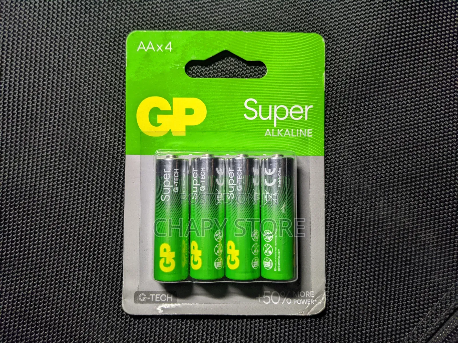 Gp Alkaline Battery AA ×4 (Silver)