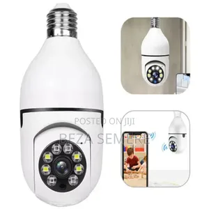 Pan-Tilt Outdoor Light Bulb Camera